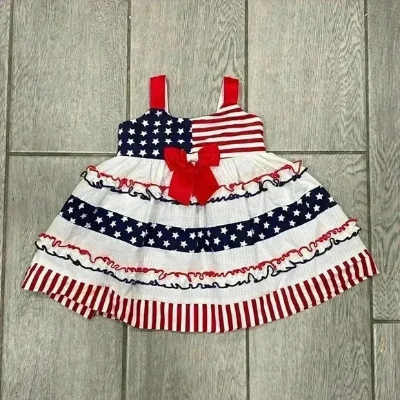 Bonnie Baby Other - Bonnie Baby Patriotic Dress size 3-6 months